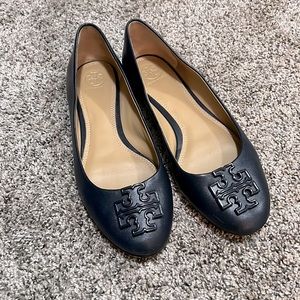 Like new navy blue Tory Burch ballet flats